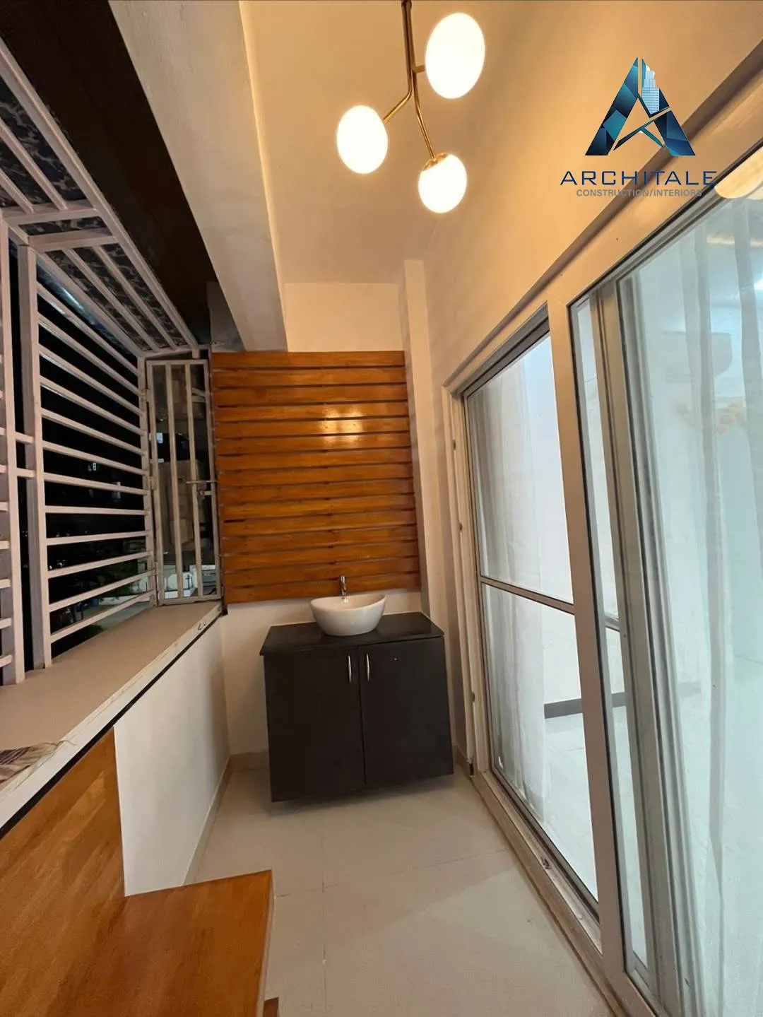 2BHK Interior Project — Completed, balcony, Architale