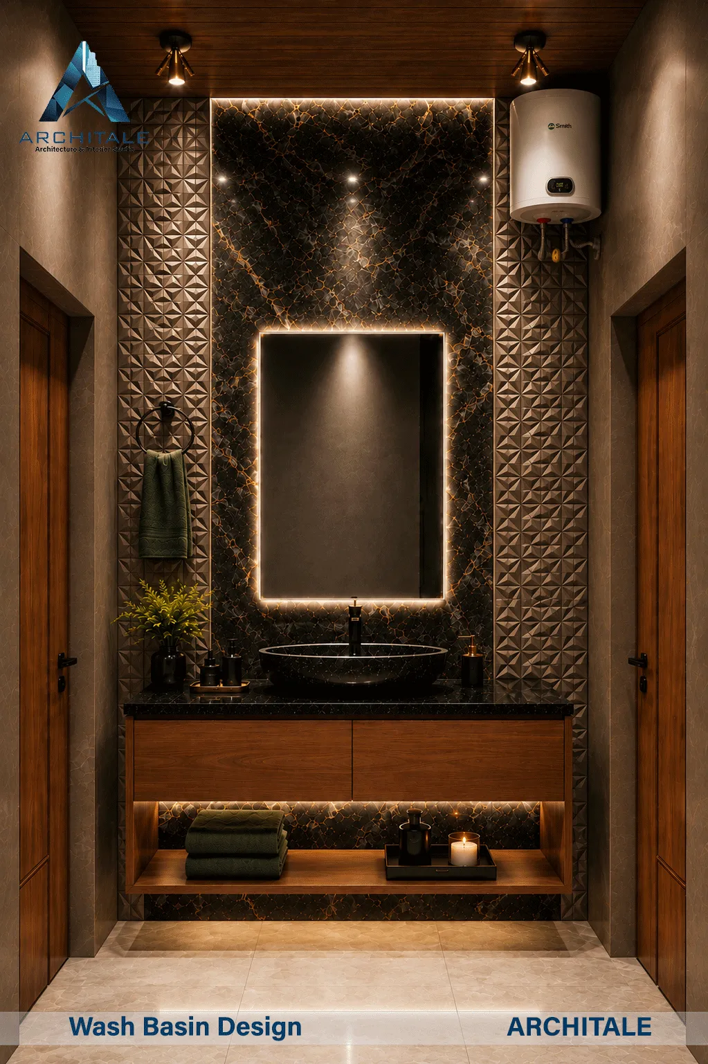 Premium Villa Project — Toilet Render